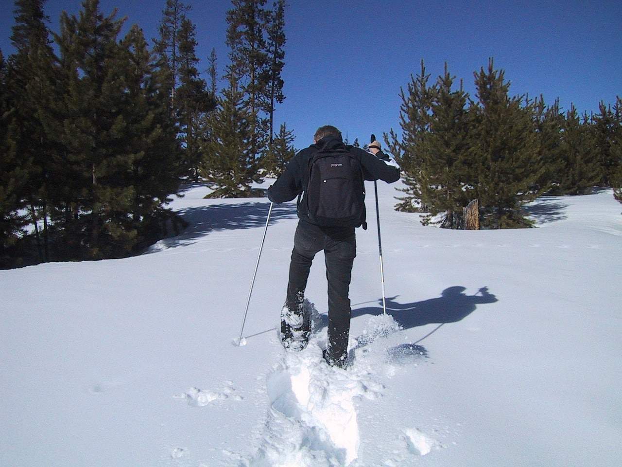 how to snowshoe uphill