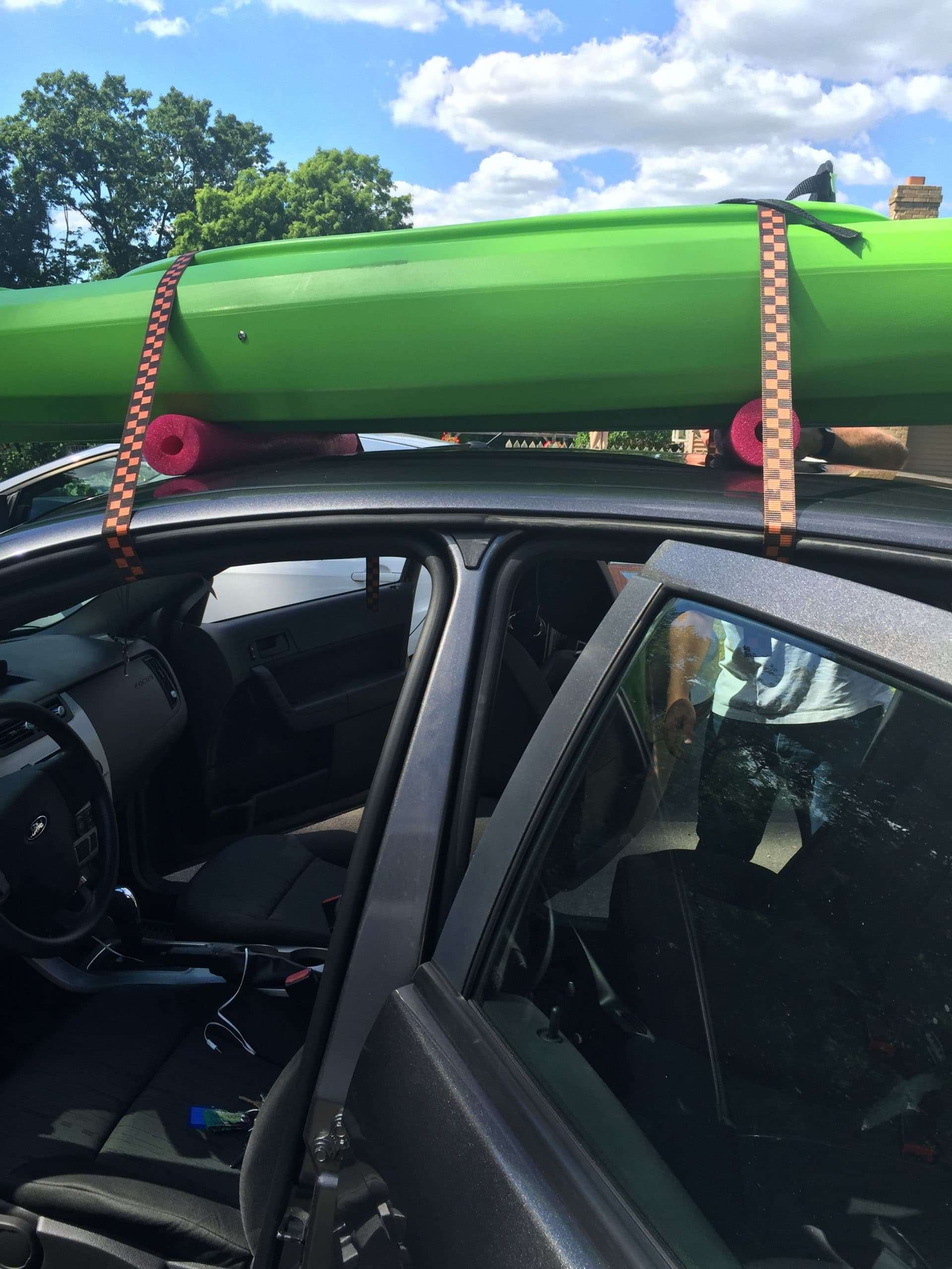 How to transport a kayak without a roof rack