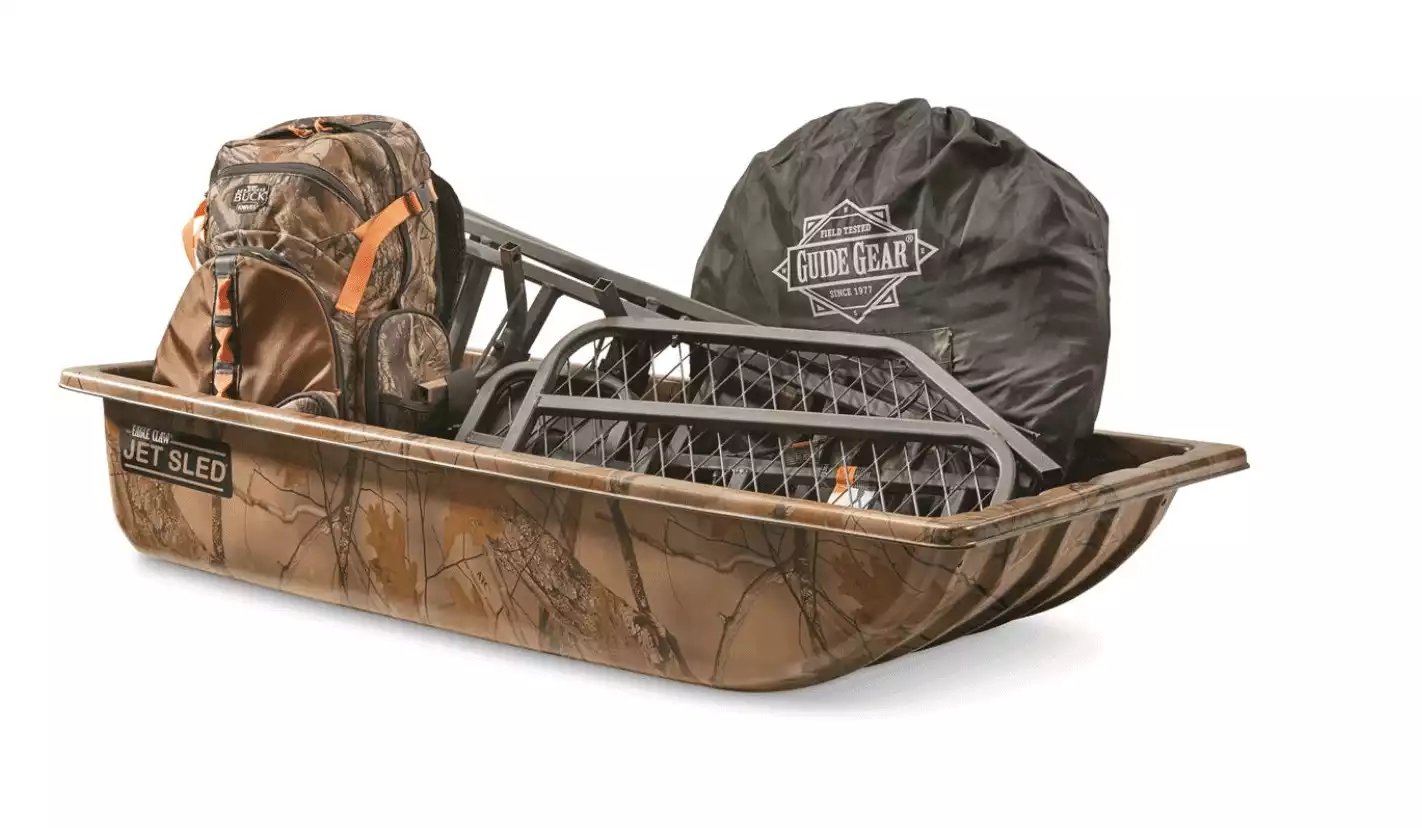 Shappell Camo Jet Sled 1 with SWB3 Sled Wear Bars