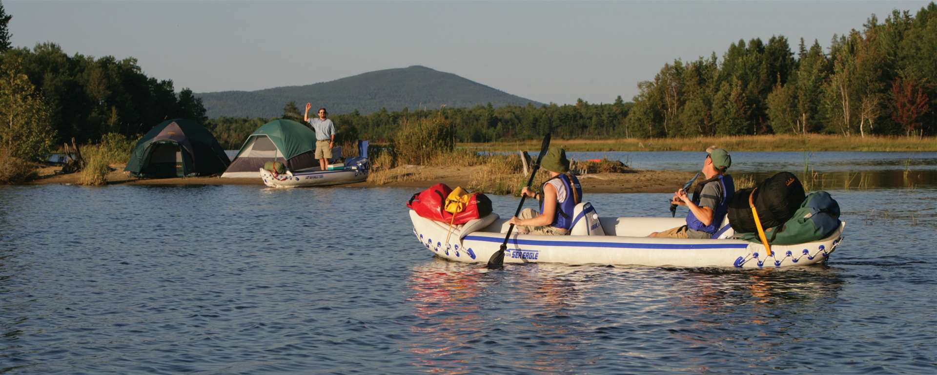 sea eagle 370 on the water