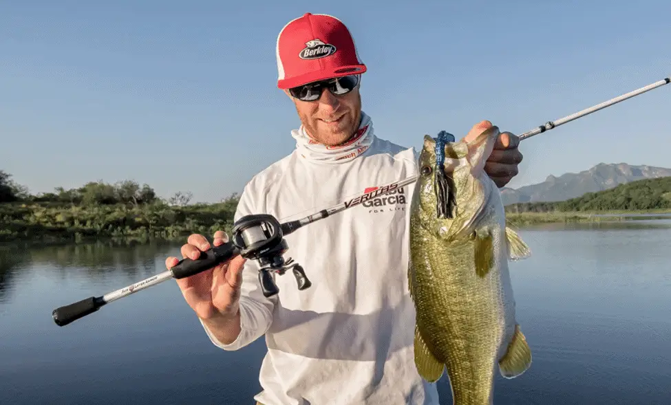 abu garcia black max baitcaster and fisherman