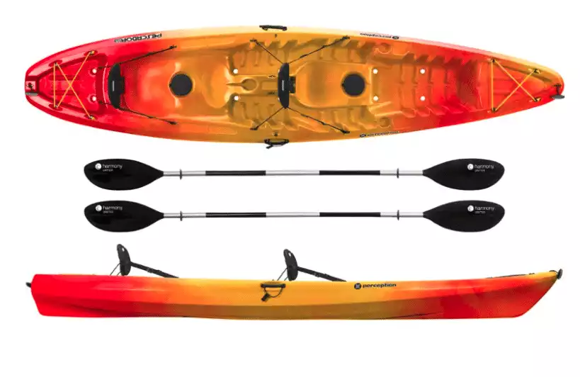 Perception Pescador 13.0 Tandem Sit-On-Top Kayak For Dog