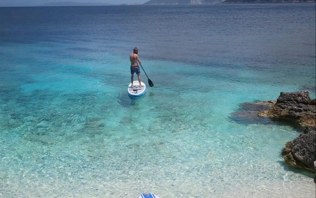 kayak and paddle board