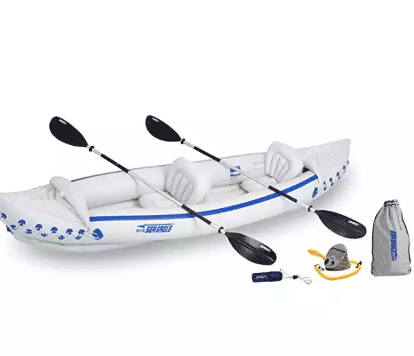 Sea Eagle 370 Deluxe 3 Person Inflatable Sport Kayak