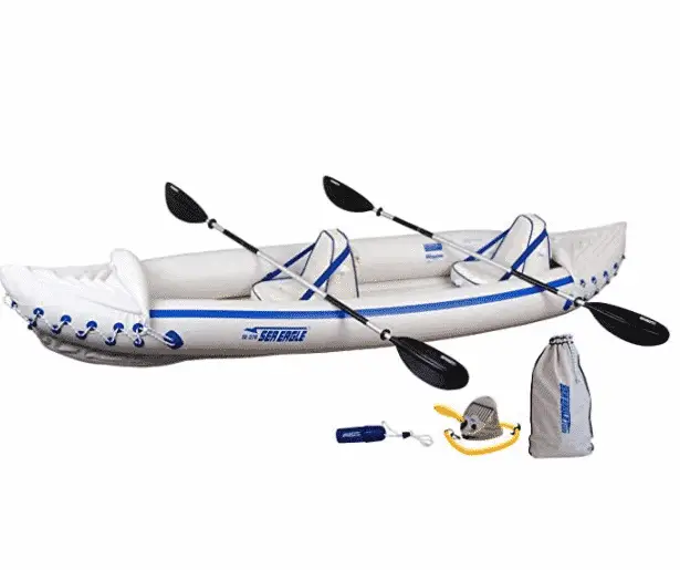Sea Eagle 370 Pro 3 Person Inflatable Portable Sport Kayak