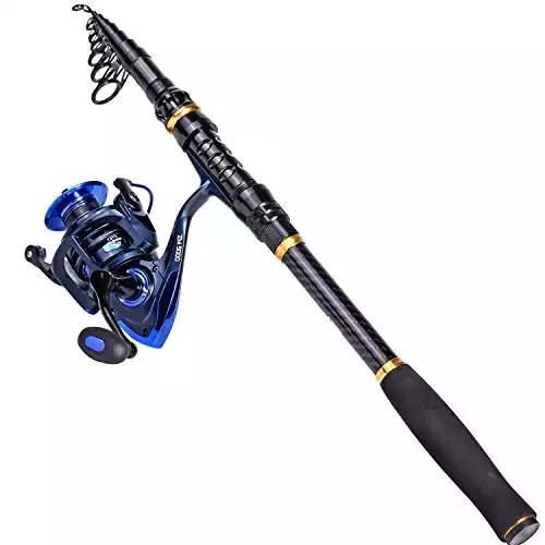 TROUTBOY Black Warrior Telescopic Fishing Rod