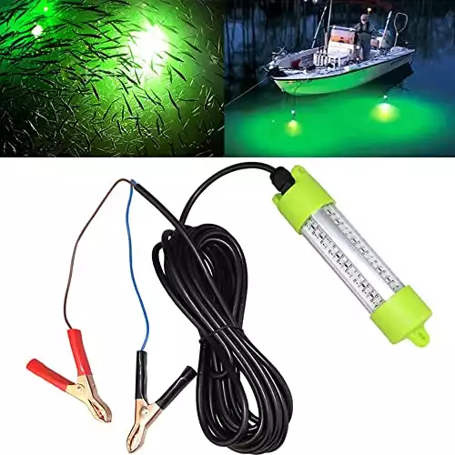 Lightingsky 12V 70W 7000 Lumens LED Submersible Fishing Light 6 Sides Underwater Fish Finder Lamp with 5m Cord