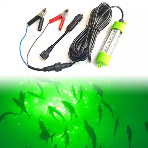 Ankey LED Submersible Fishing Light with Battery Clip