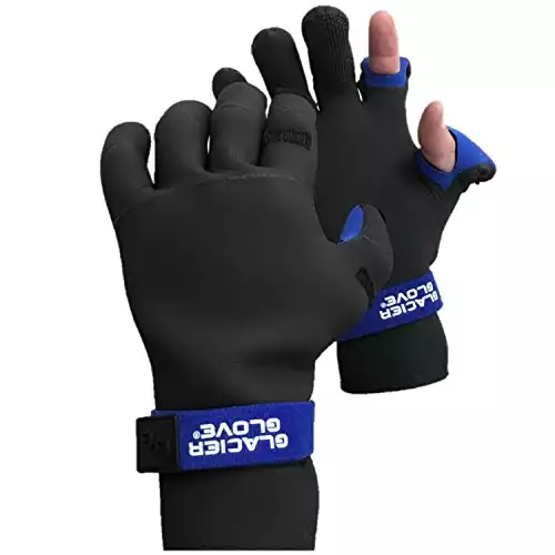 Glacier Glove Pro Angler Neoprene Ice Fishing Gloves