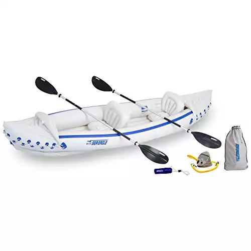Sea Eagle 370 Deluxe 3 Person Inflatable Lightweight Kayak