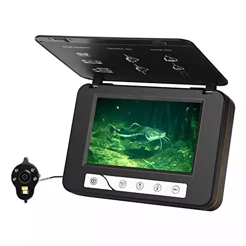 2. MOOCOR Underwater Fishing Camera with 5" LCD Monitor