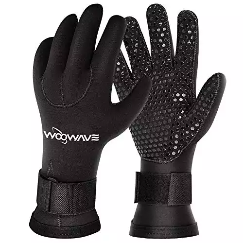 2. WOOWAVE Gloves 3mm Premium Double-Lined Neoprene, Suitable For All Diving & Paddle Sports