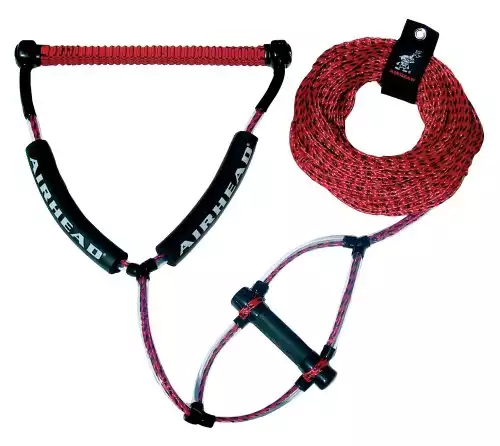 2. AIRHEAD Wakeboard Rope With Phat Grip, Trick Handle,