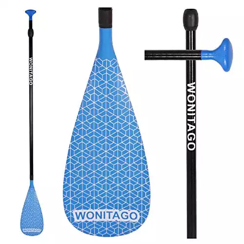 1. Neolife Wonitago SUP Paddle, Fibre-glass Shaft and Nylon Blade