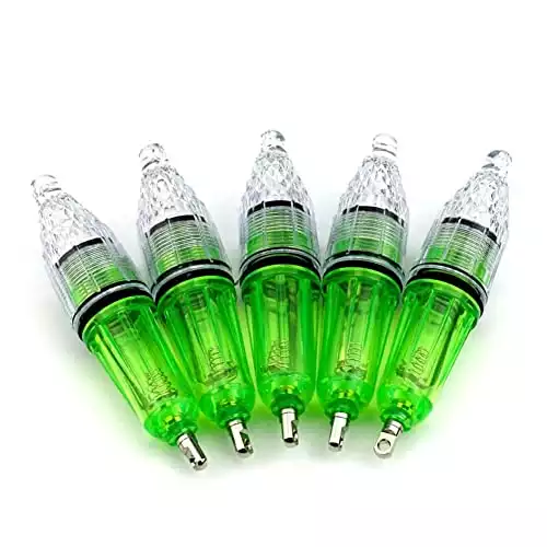 Aomeiter 5Pcs 4.7" Deep Drop Super Waterproof LED Fishing Light