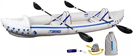 Sea Eagle 370 Pro 3 Person Inflatable Portable Sport Kayak