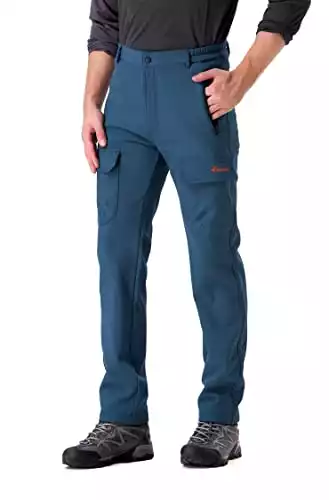 Men's Softshell Fleece-Lined Cargo Pants