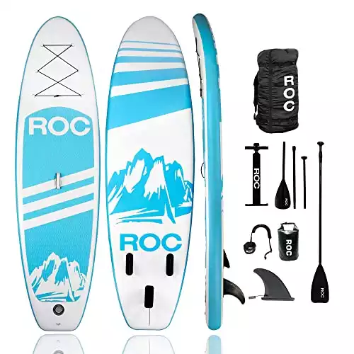 Roc Inflatable Stand Up Paddle Board With Accessories